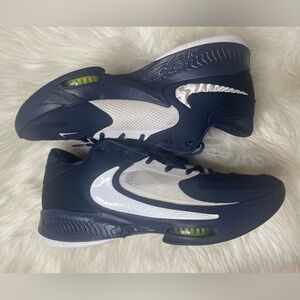 Nike Men's Navy and White Athletic Shoes